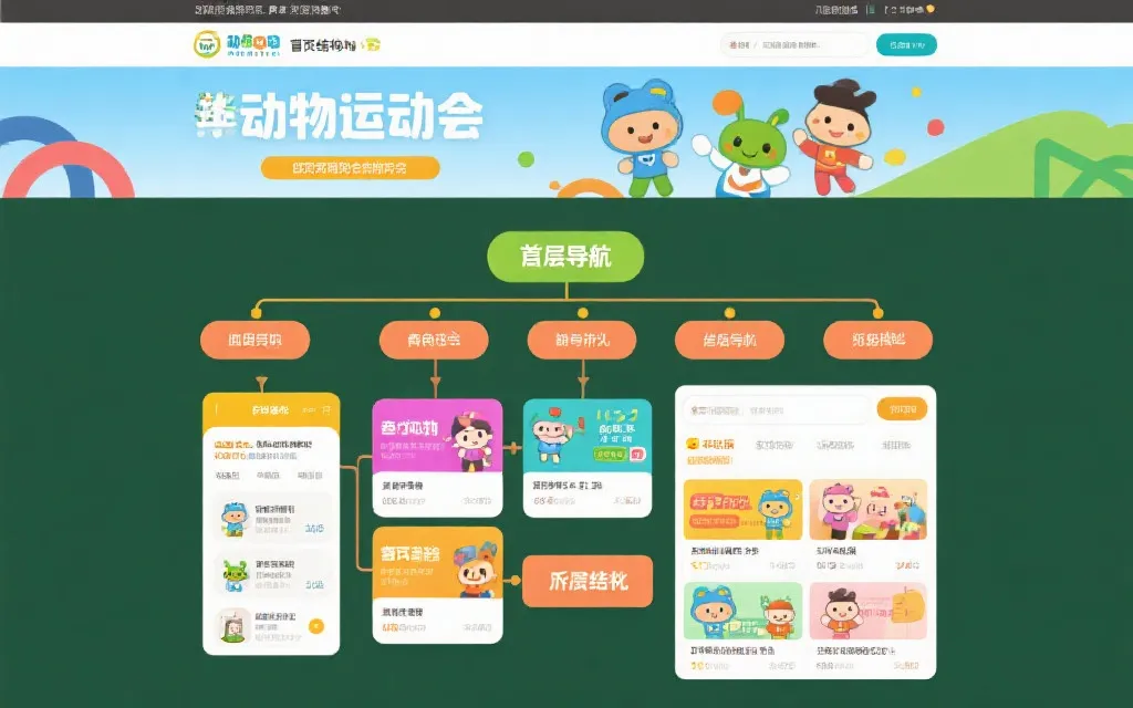 动物运动会官网结构可视化示意图